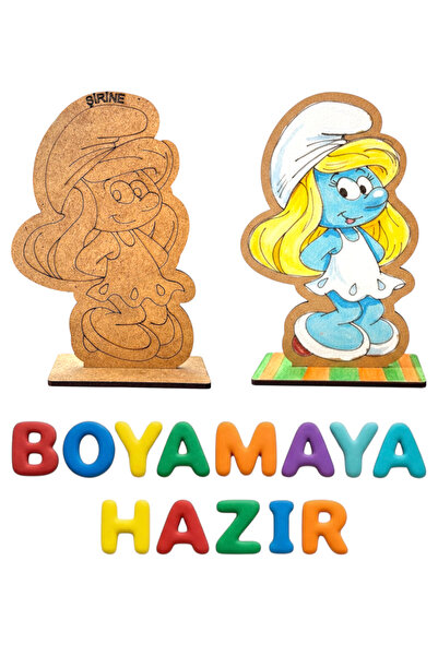 tollihy brinco Şirine Ahşap Boyama Figürü - Çocuklar İçin Eğitici Aktivite (1...