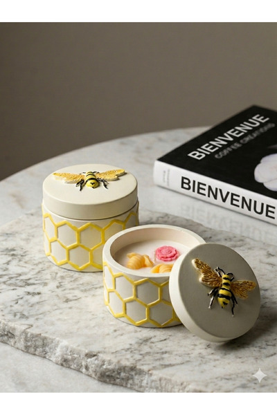 Bienvenue Bumble Bee - Tarçın Portakal Kokulu Arılı Soya Mum
