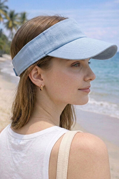 Ritagarcia Vizor unisex Baby Blue Tenisci Pălărie cu protecție UV