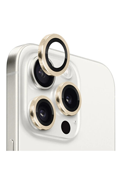 BM Makina ALLY iPhone 15 Pro/15 Pro Max زجاج حماية لعدسة الكاميرا-(5775)