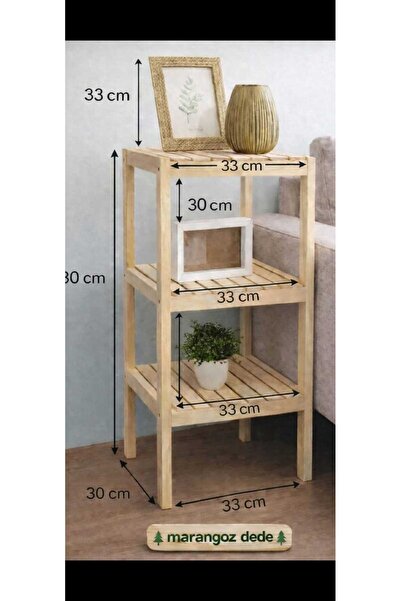 MarangozDede Banyo Rafı Banyo Düzenleyici Dekoratif Raf