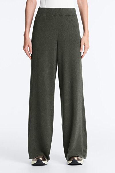 Oysho Yanları fitilli örgü düz pantolon