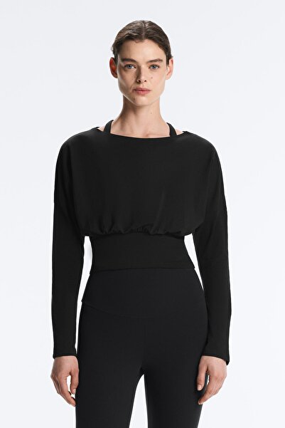 Oysho Pamuklu karışım dar kesim t-shirt