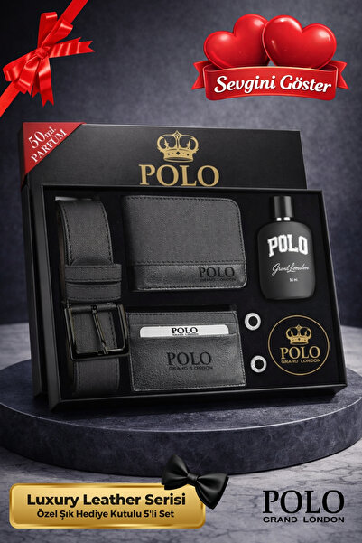 POLOGRAND London Originalni muški set od 5 delova u poklon kutiji, luksuzna s...