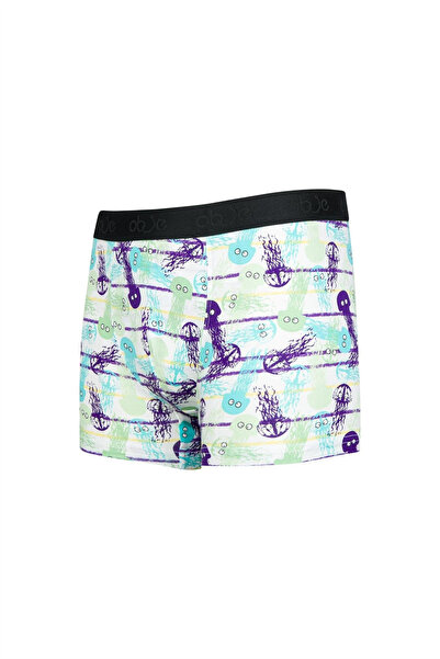 OBJE Men's Colorful Jellyfish Pattern Boxer