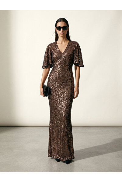 Lensia V Yaka Pul Payet Volan Kol Abiye