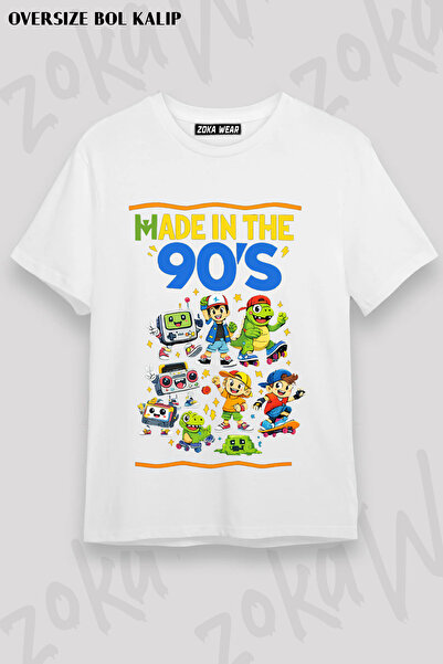 ZOKAWEAR Tricou unisex oversize cu imprimeu Toy Story anilor 90