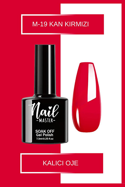 Nail Master M19 Kalıcı Oje 7,3ml Kan Kırmızı