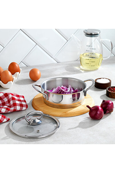 Schafer Micro Mini Flat Steel Pot 14Cm-2 Pieces