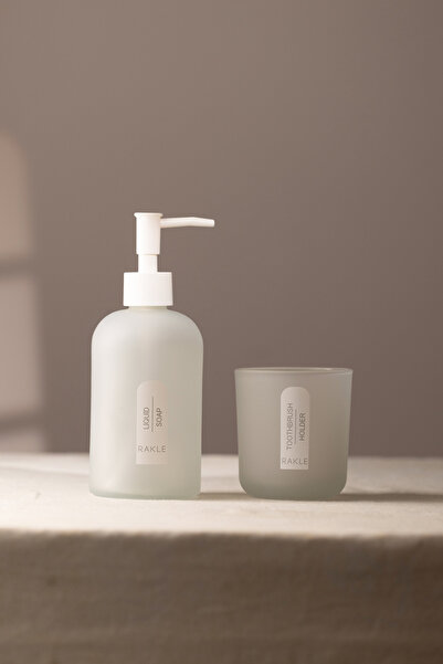 Rakle Комплект за баня Envy, сив, 420 cc