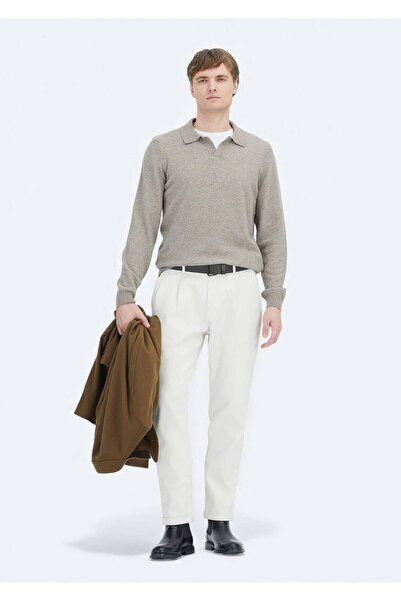 Ramsey Mink Polo Neck Thessaloniki Wool Blend Knitwear Sweater