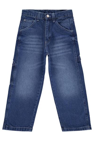 Civil Boys Yan Pocketed Baggy Fit 10-13 Years Old Pants Jeans - Blue 10-11 Ye...