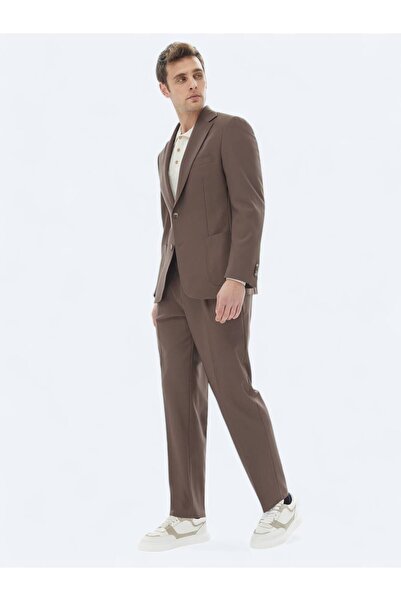 Kip Καφέ ίσιο κοστούμι Comfort Fit