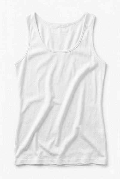 Öts Tricou pentru femei, 100% bumbac, cu bretele groase, cu croială extra confortabilă (3250)