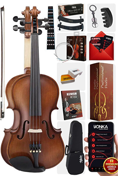 rennes Rv-403 Çocuk Kemanı Seti Kaliteli 3/4 Boy (10-13 YAŞ ARASI)