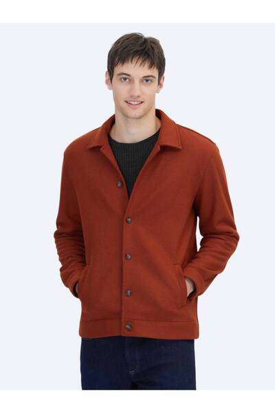 Kip Tile Plain Regular Fit Wool Blend Overshirt