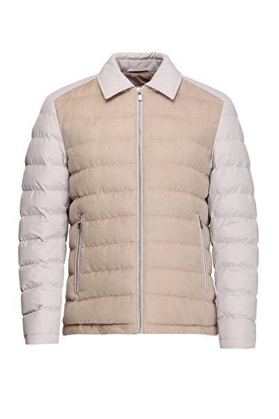 Kip Taş Regular Fit Bebe Yaka Casual Dokuma Mont