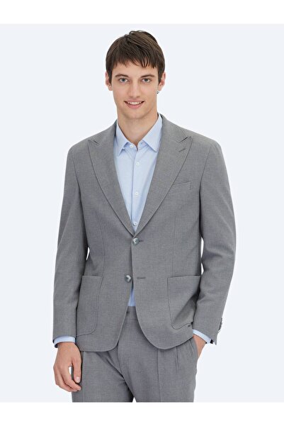 Kip Costum modern cu dungi gri