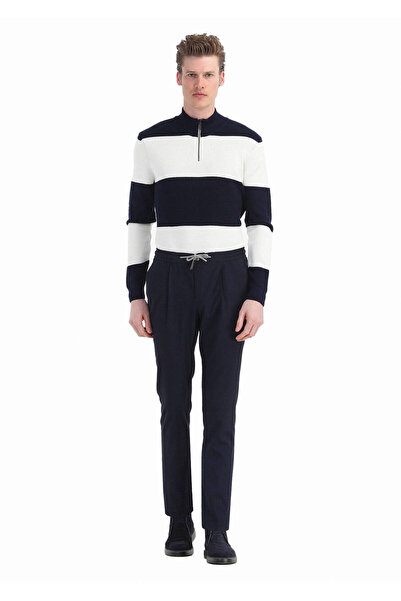 Ramsey Ανοιχτό μπλε μπλέ μονόχρωμο παντελόνι Jogging Fit Casual