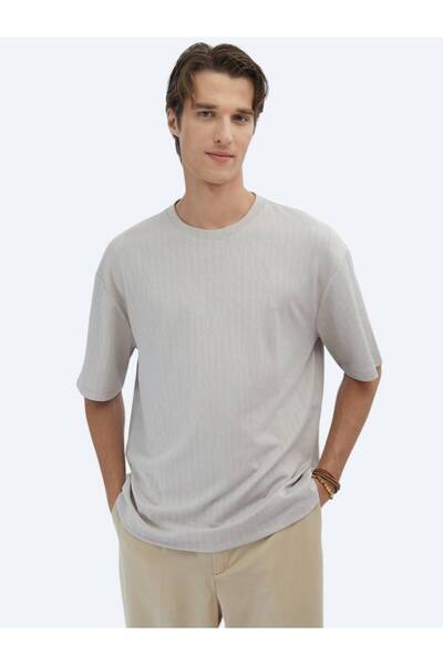 Kip Bež Sa deznom okrugla kragna T-shirt