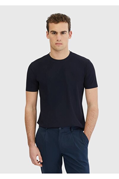 Ramsey Lacivert Düz T-Shirt