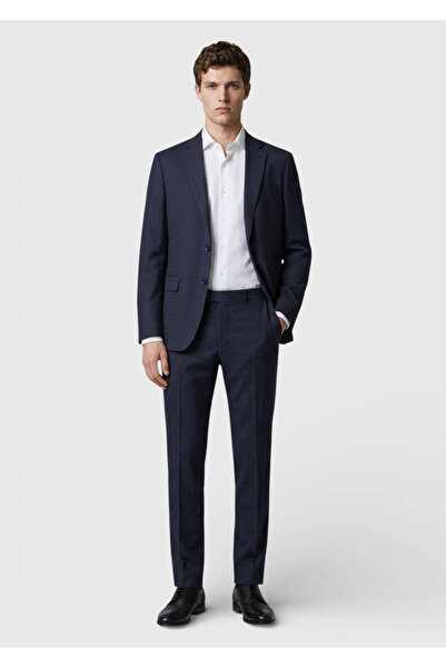 Ramsey بدلة أنثراسايت كاريلي زيروويت سليم فيت مصنوعة من الصوف بنسبة 100%