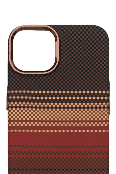 PiyasaSepeti حافظة بيكسل ويف لهاتف آيفون 13/14 بخطوط نارية