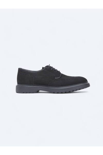 Kip Black Leather Smart Casual Shoes