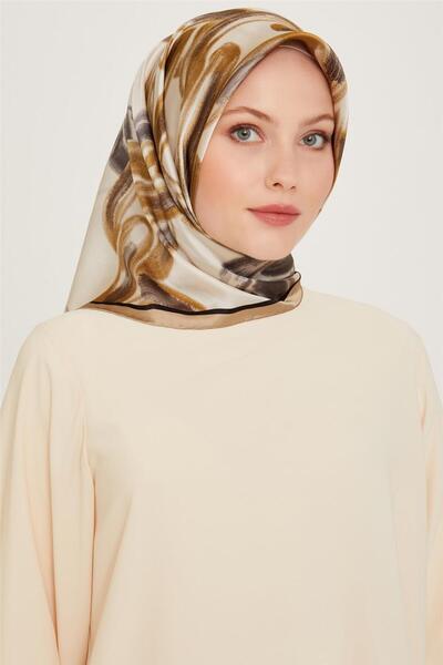 Armine Шарф з об'ємним візерунком з чистого шовку 9253D 37 33