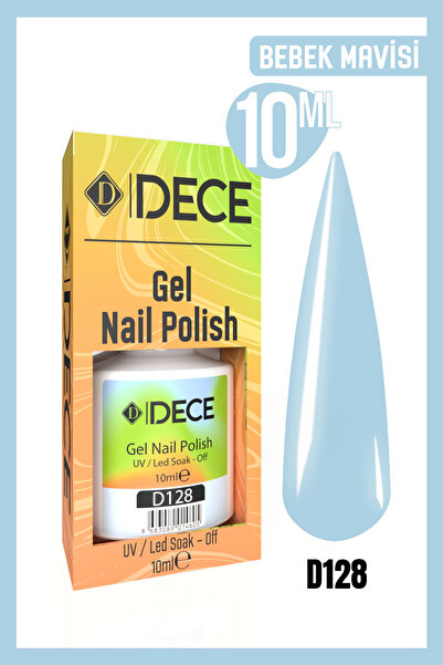 d dece Kalıcı Oje Uv Led D128 (MAVİ SERİSİ) 10ml