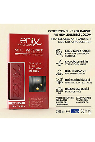 Zenix Anti Dandruff Kepek Karşıtı Şampuan 250 ml & kepek gidrici . Tüm Saç Tipleri İçin