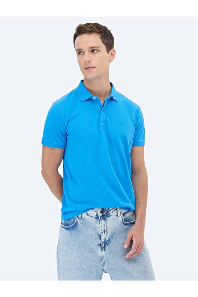 Kip Polo ovratnik Kobalt plava T-shirt - 100% pamuk