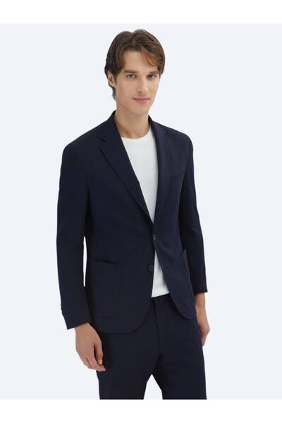 Kip Costum modern cu model bleumarin