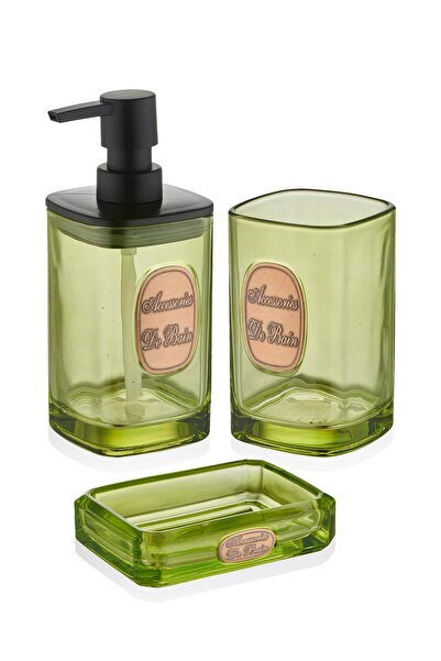 The Mia Globe Banyo Seti 3 Parça Yeşil 330 ml
