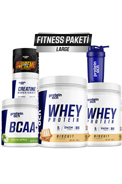 Proteinocean Fıtness Paketi Large - Bisküvi Yeşil Elma