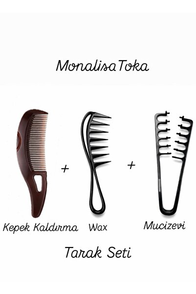 monalisatoka Kepek Kaldırma & Anti-Statik Masaj Saç Fırçası Kendi Kendini Tem...