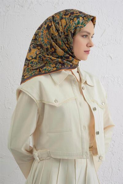 Armine Εθνοτικό Σχέδιο Κασκόλ Pure Μετάξι Twill 9416D 04