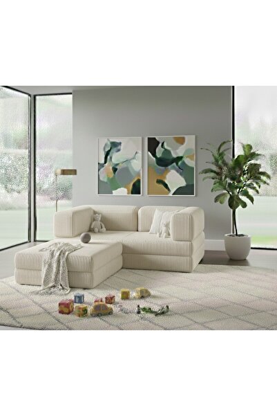 NWİN HOME Linea 160*160 Köşe Koltuk Takımı Sünger Dinlenme Köşesi Metalsiz Cı...