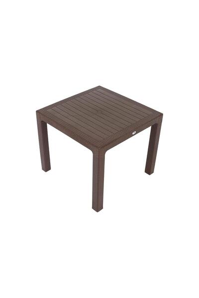 Mandella 90x90 Elit Rattan Masa KAHVERENGİ