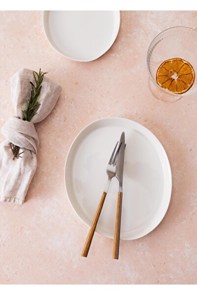 The Mia Cotta Limoges Pasta Tabağı Beyaz 22 cm