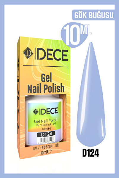 d dece Kalıcı Oje Uv Led D124 (MAVİ SERİSİ) 10ml