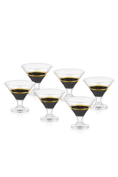 The Mia Glow Dondurmalık Siyah Gold 6lı Set