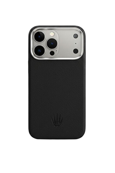 WATCHOFROYAL MonoCase Iphone 17 Pro Siyah Magsafe Özellikli Deri Kılıf