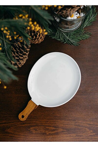 The Mia Woody 34x21 cm Porcelain Serving