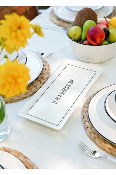 The Mia صينية تقديم مستطيلة من ديلي تونز - 35×16 سم DLY010