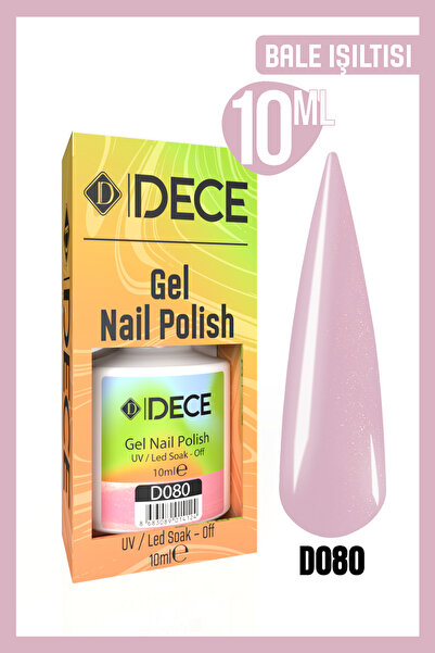 d dece Kalıcı Oje Uv Led D080 (IŞILTI SERİSİ) 10ml
