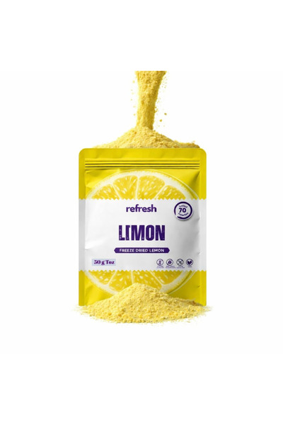 Refresh Chips Refresh Dry Freeze Limon Tozu 50g - Dondurularak Kurutulmuş Mey...