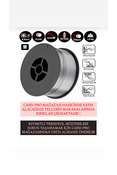 Genel Markalar GAZSIZ GAZALTI KAYNAK TELİ 1 kg 0.8mm CARDPRO