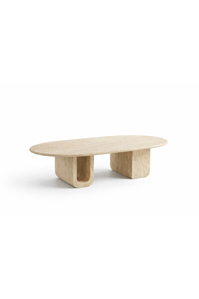 Genel Markalar DOĞAL TRAVERTEN U AYAKLI ORTA SEHPA