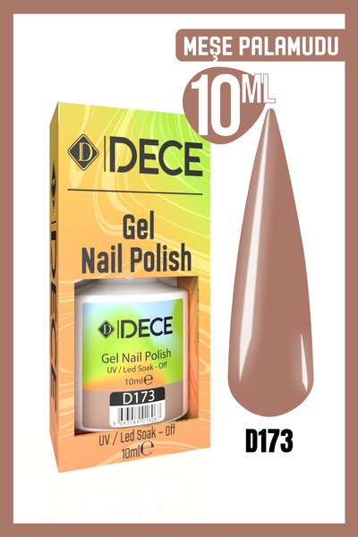 d dece Kalıcı Oje Uv Led D173 (KAHVE SERİSİ) 10ml